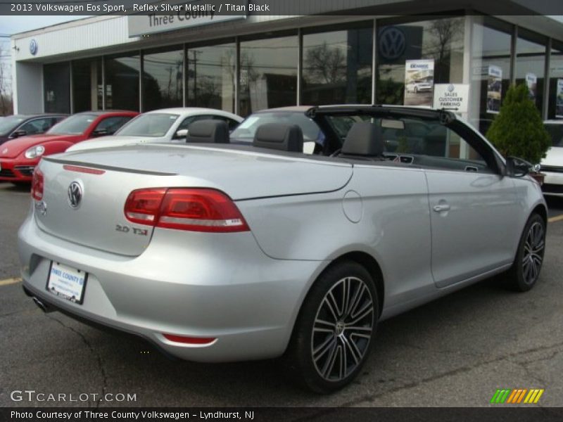 Reflex Silver Metallic / Titan Black 2013 Volkswagen Eos Sport