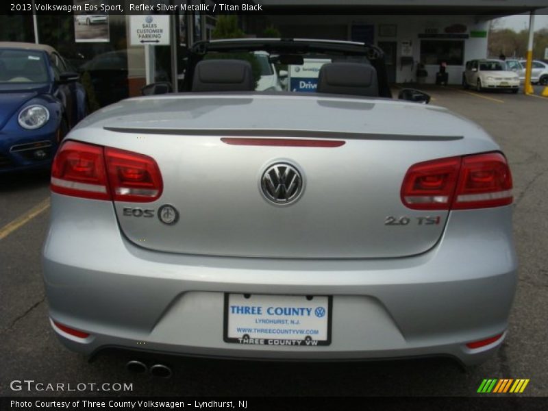 Reflex Silver Metallic / Titan Black 2013 Volkswagen Eos Sport