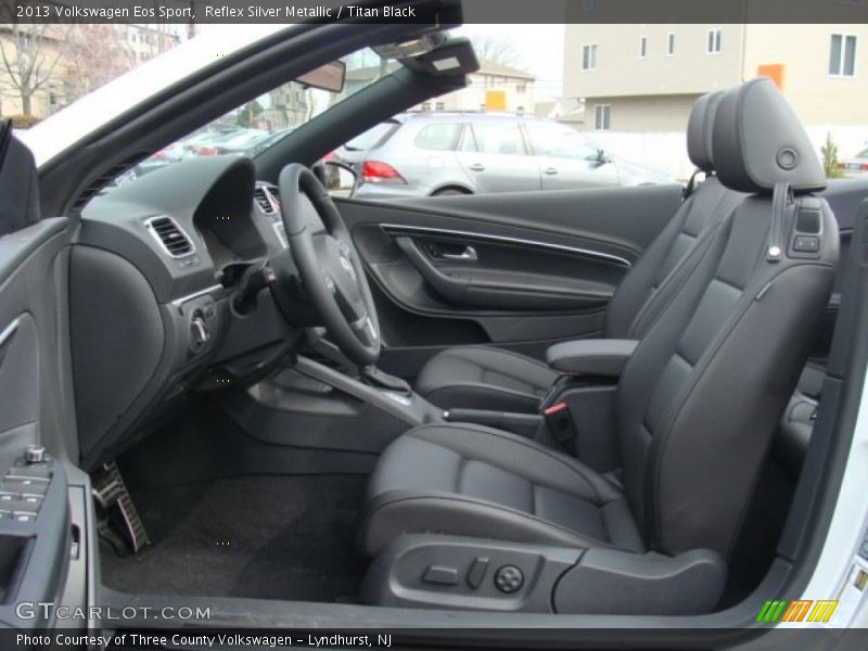 Reflex Silver Metallic / Titan Black 2013 Volkswagen Eos Sport