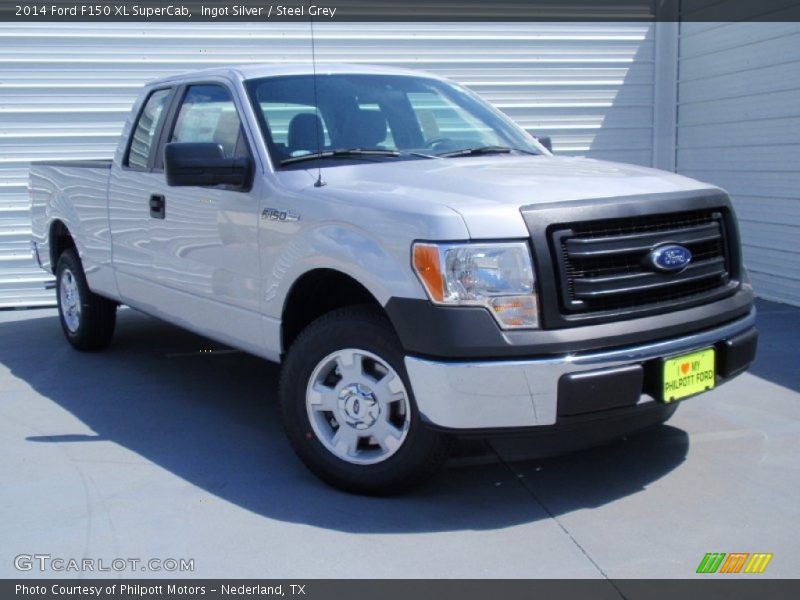 Ingot Silver / Steel Grey 2014 Ford F150 XL SuperCab