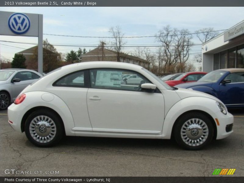 Candy White / Beige 2013 Volkswagen Beetle 2.5L