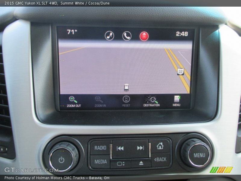 Summit White / Cocoa/Dune 2015 GMC Yukon XL SLT 4WD