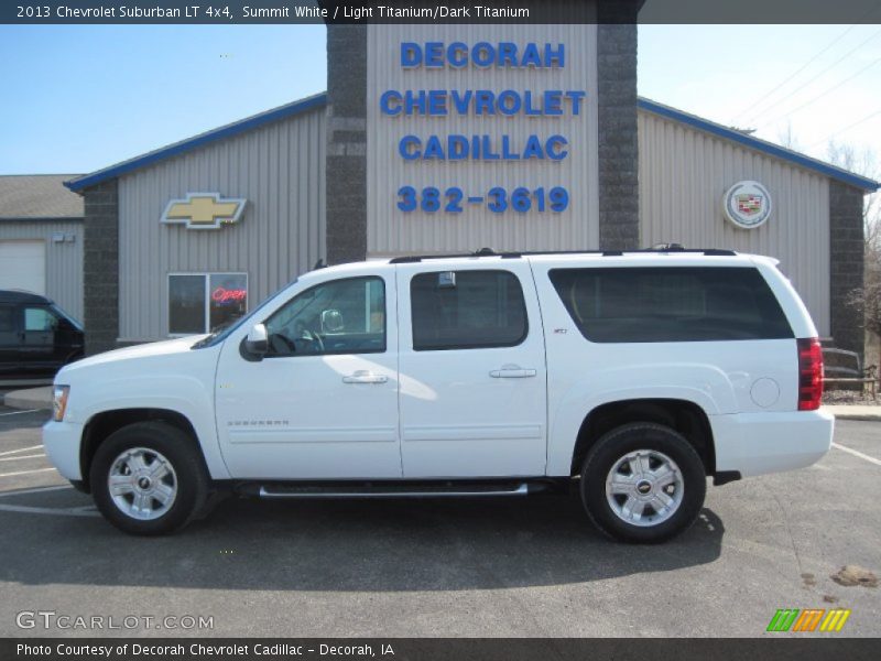 Summit White / Light Titanium/Dark Titanium 2013 Chevrolet Suburban LT 4x4
