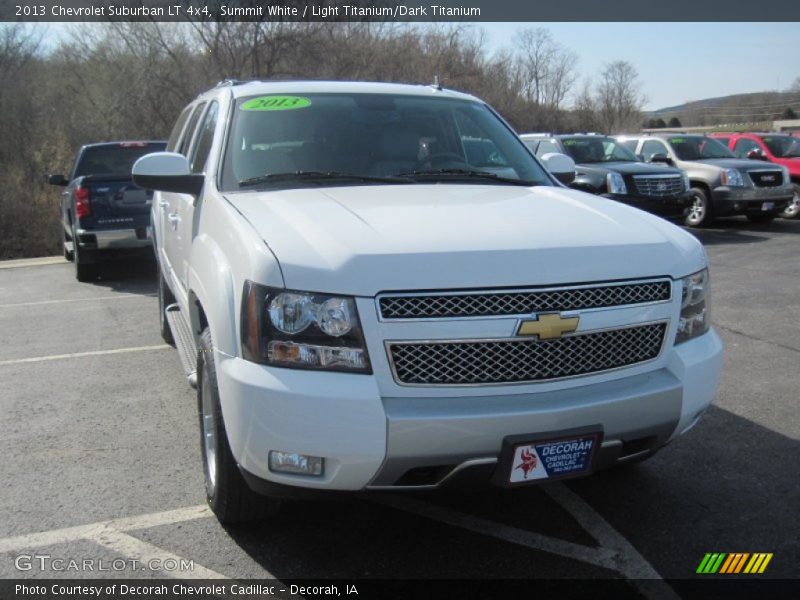 Summit White / Light Titanium/Dark Titanium 2013 Chevrolet Suburban LT 4x4