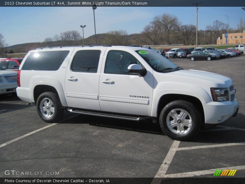 Summit White / Light Titanium/Dark Titanium 2013 Chevrolet Suburban LT 4x4