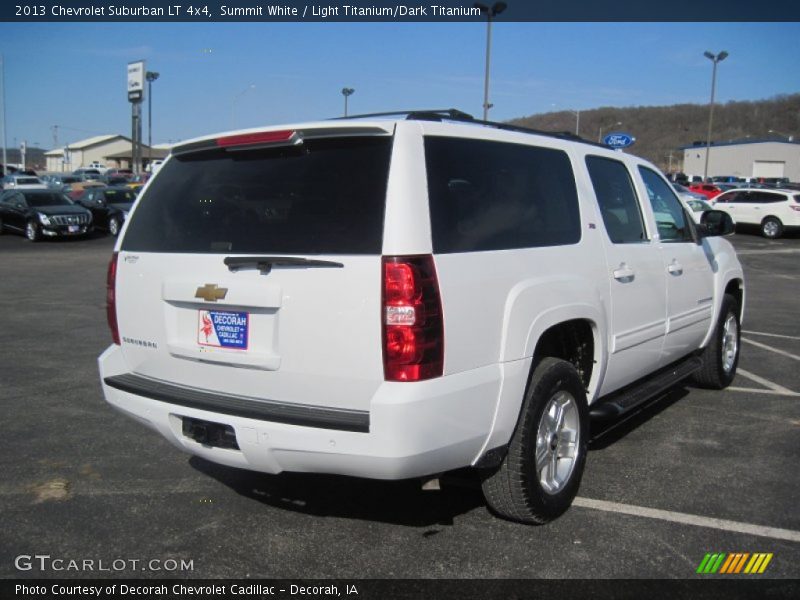 Summit White / Light Titanium/Dark Titanium 2013 Chevrolet Suburban LT 4x4