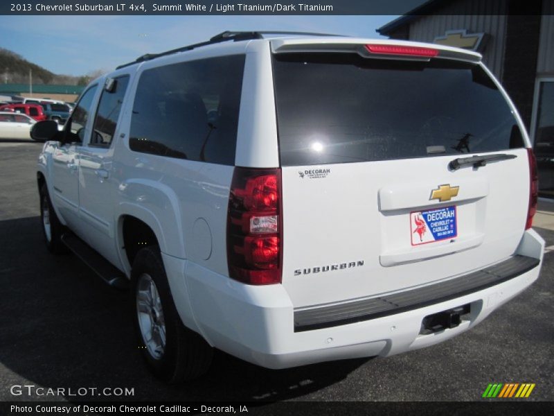 Summit White / Light Titanium/Dark Titanium 2013 Chevrolet Suburban LT 4x4
