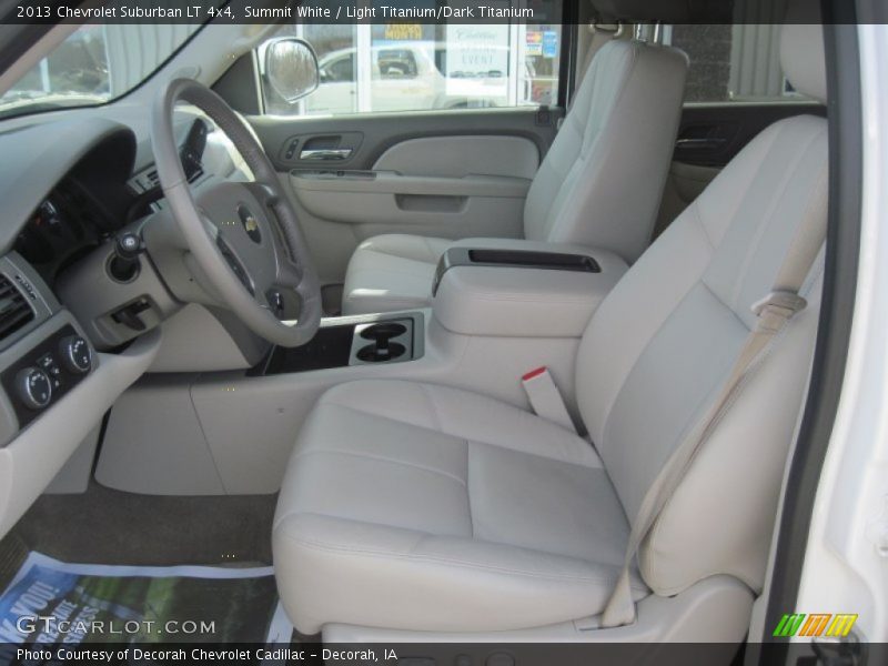 Summit White / Light Titanium/Dark Titanium 2013 Chevrolet Suburban LT 4x4