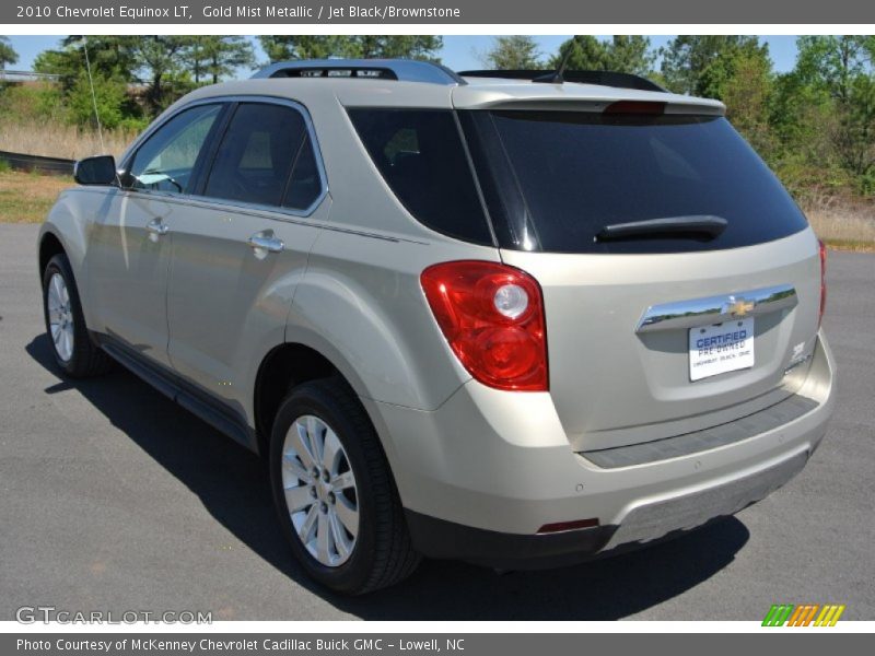 Gold Mist Metallic / Jet Black/Brownstone 2010 Chevrolet Equinox LT