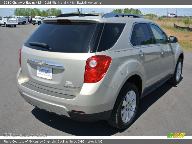 Gold Mist Metallic / Jet Black/Brownstone 2010 Chevrolet Equinox LT