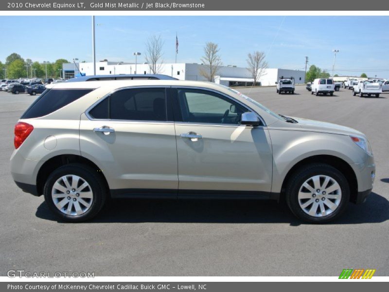 Gold Mist Metallic / Jet Black/Brownstone 2010 Chevrolet Equinox LT