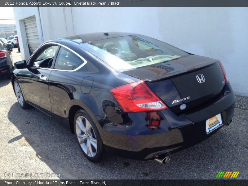 Crystal Black Pearl / Black 2012 Honda Accord EX-L V6 Coupe