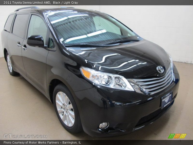 Black / Light Gray 2011 Toyota Sienna Limited AWD