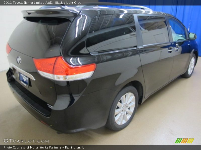 Black / Light Gray 2011 Toyota Sienna Limited AWD