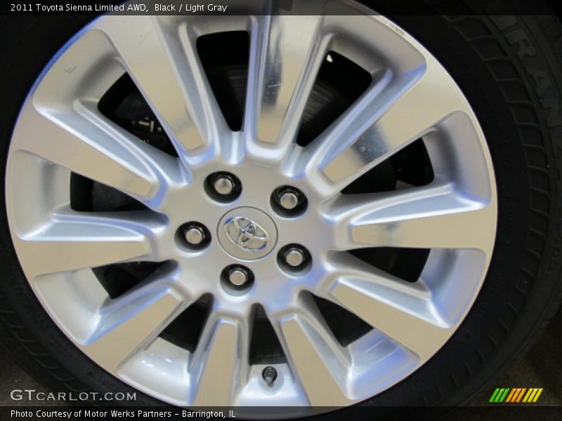 Black / Light Gray 2011 Toyota Sienna Limited AWD