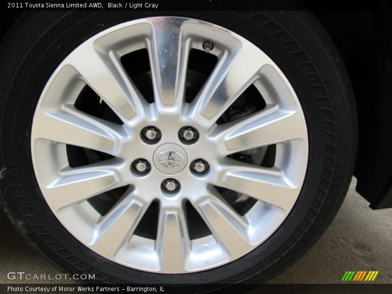 Black / Light Gray 2011 Toyota Sienna Limited AWD