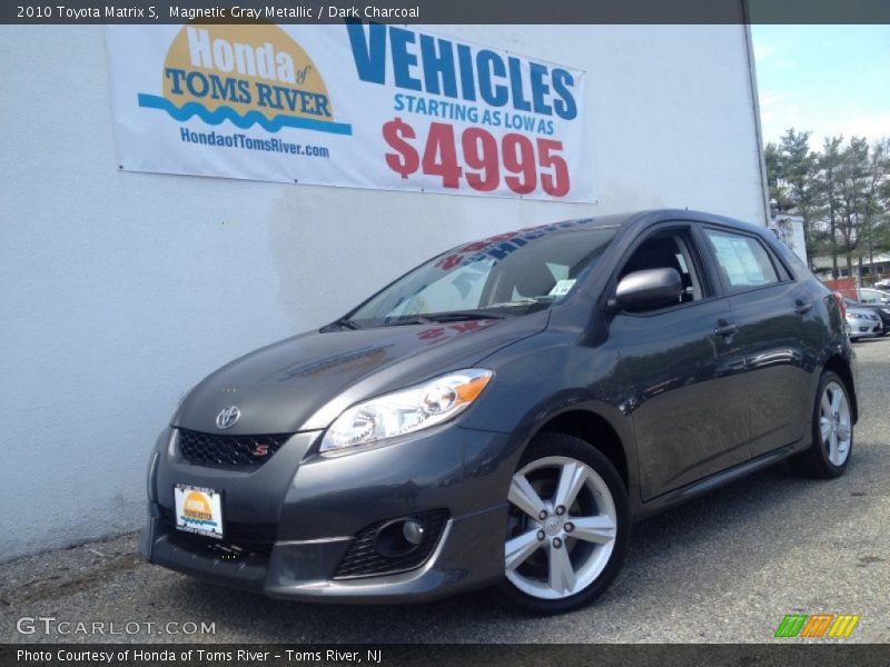 Magnetic Gray Metallic / Dark Charcoal 2010 Toyota Matrix S