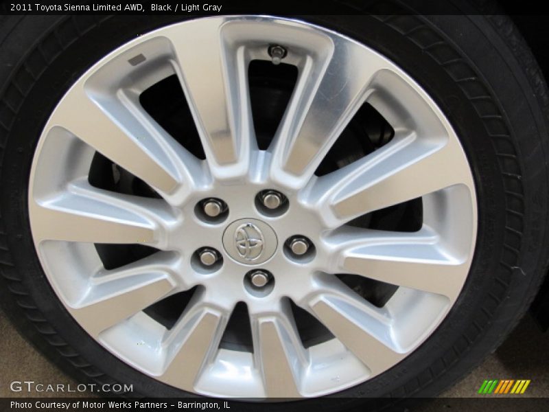 Black / Light Gray 2011 Toyota Sienna Limited AWD