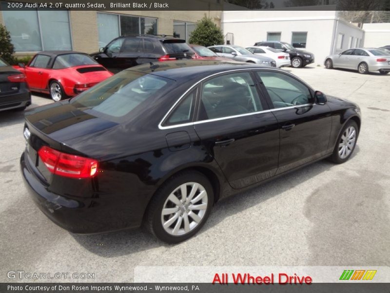 Brilliant Black / Black 2009 Audi A4 2.0T quattro Sedan