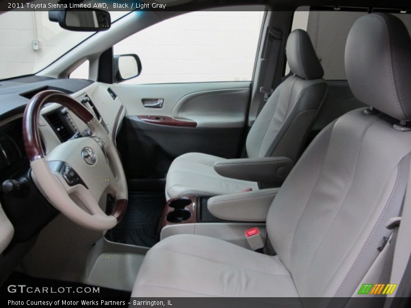 Black / Light Gray 2011 Toyota Sienna Limited AWD