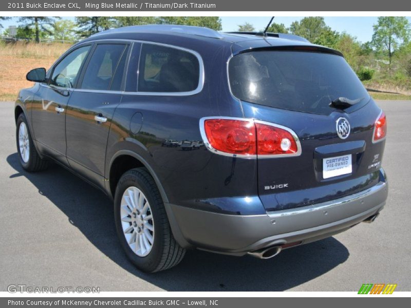 Ming Blue Metallic / Titanium/Dark Titanium 2011 Buick Enclave CXL