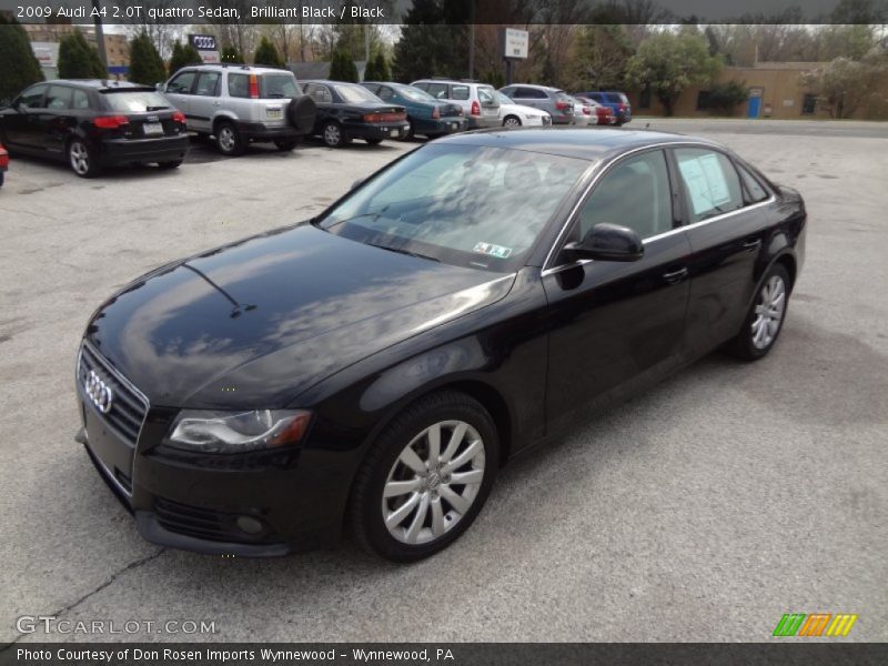 Brilliant Black / Black 2009 Audi A4 2.0T quattro Sedan