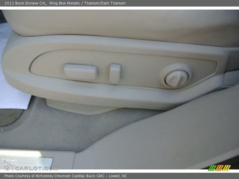 Ming Blue Metallic / Titanium/Dark Titanium 2011 Buick Enclave CXL