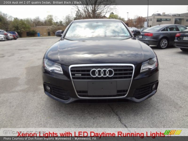 Brilliant Black / Black 2009 Audi A4 2.0T quattro Sedan