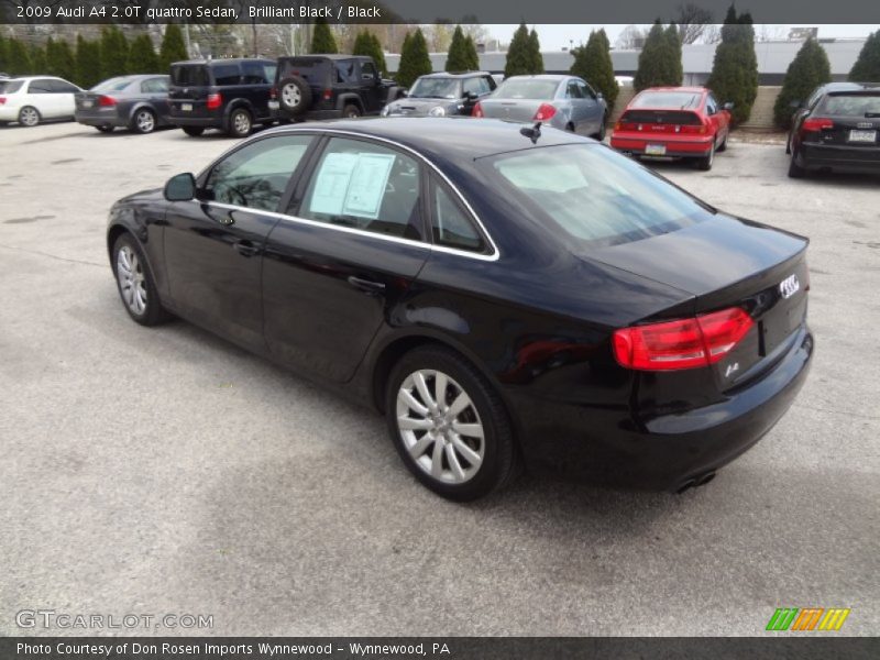 Brilliant Black / Black 2009 Audi A4 2.0T quattro Sedan