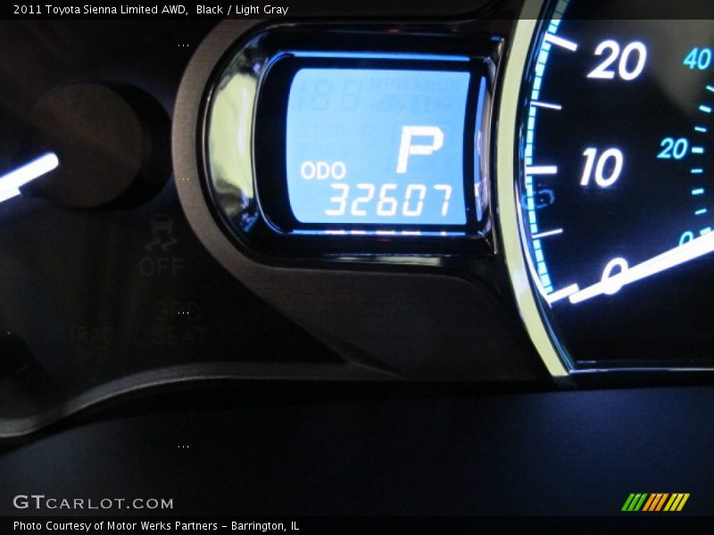 Black / Light Gray 2011 Toyota Sienna Limited AWD