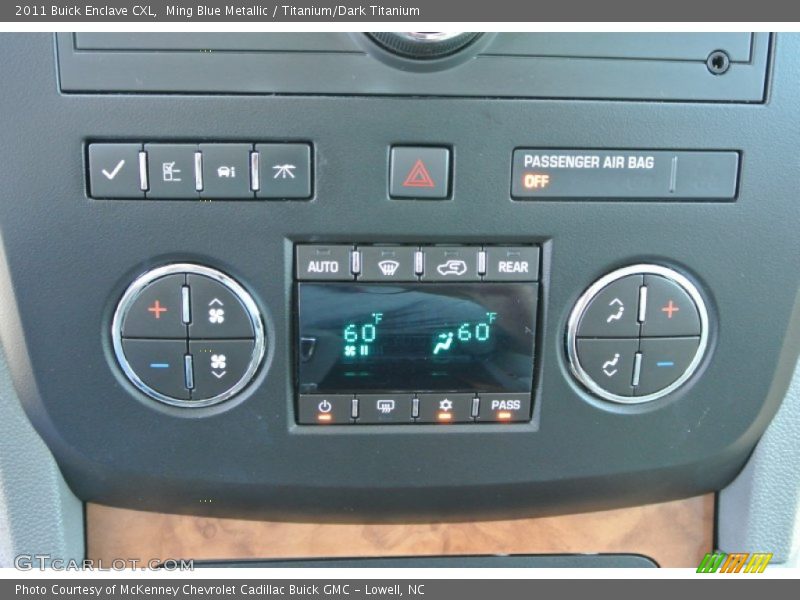 Ming Blue Metallic / Titanium/Dark Titanium 2011 Buick Enclave CXL
