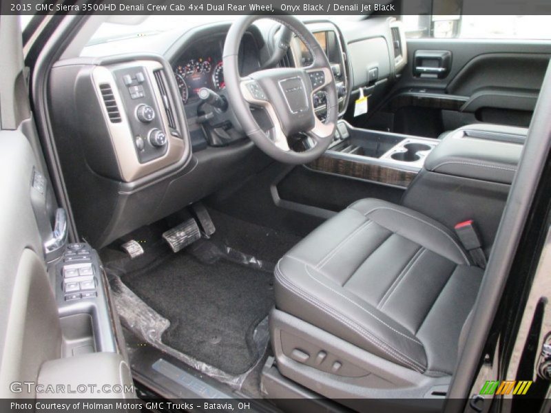  2015 Sierra 3500HD Denali Crew Cab 4x4 Dual Rear Wheel Denali Jet Black Interior
