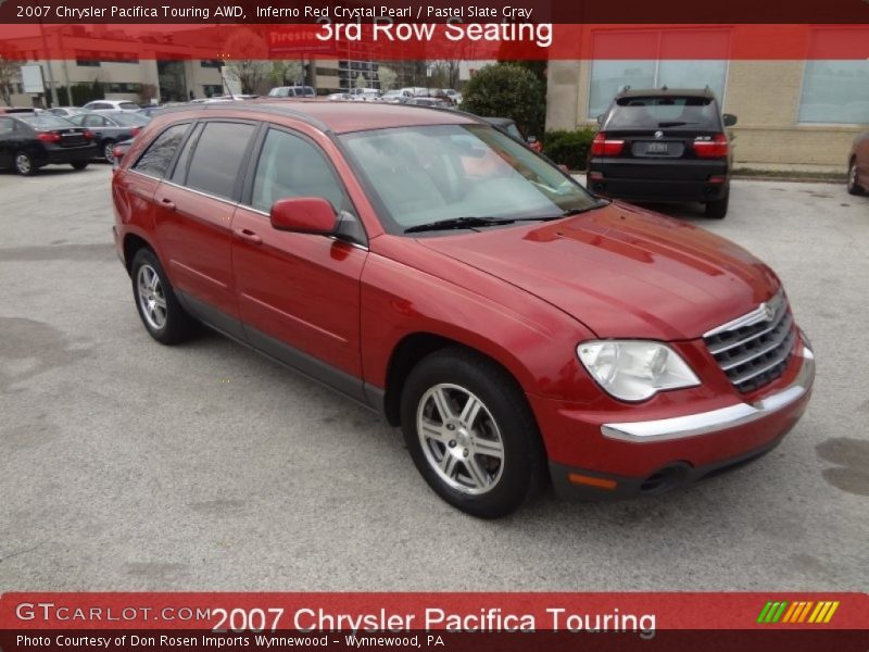 Inferno Red Crystal Pearl / Pastel Slate Gray 2007 Chrysler Pacifica Touring AWD