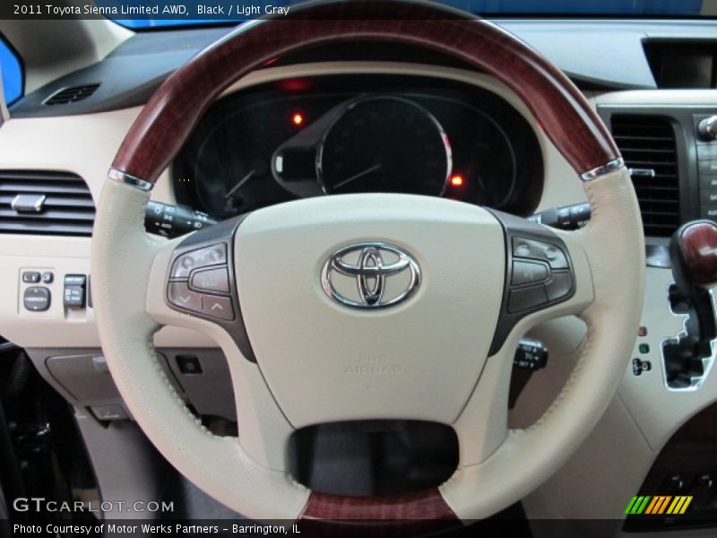 Black / Light Gray 2011 Toyota Sienna Limited AWD