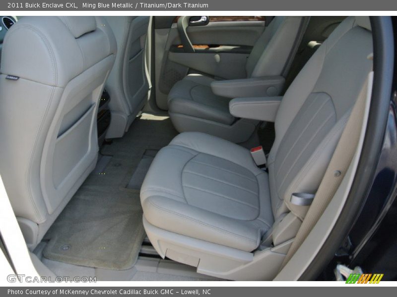 Ming Blue Metallic / Titanium/Dark Titanium 2011 Buick Enclave CXL