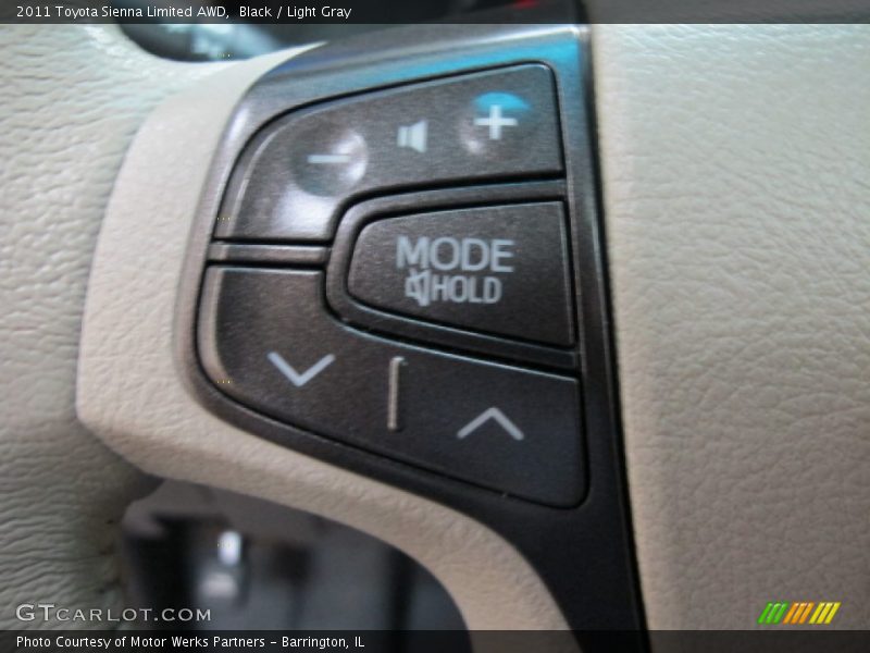 Black / Light Gray 2011 Toyota Sienna Limited AWD