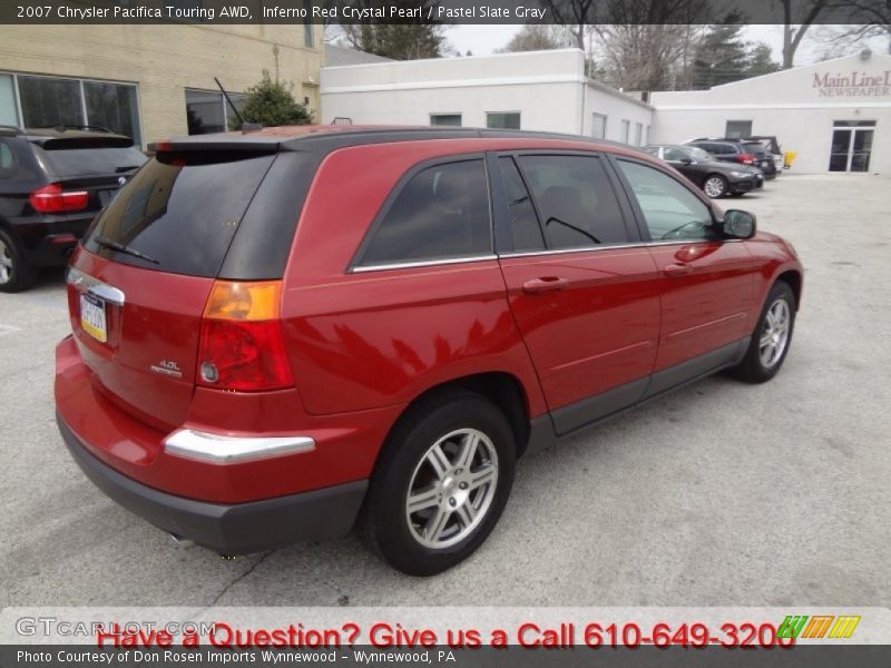 Inferno Red Crystal Pearl / Pastel Slate Gray 2007 Chrysler Pacifica Touring AWD