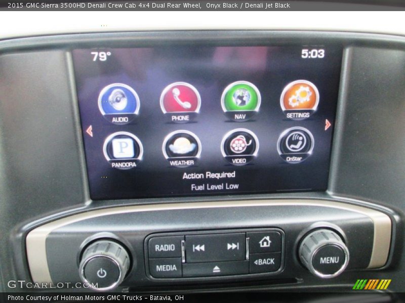 Controls of 2015 Sierra 3500HD Denali Crew Cab 4x4 Dual Rear Wheel