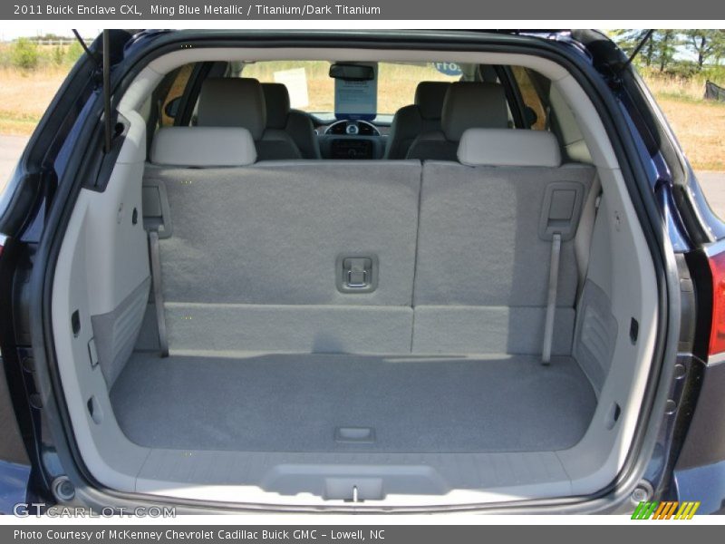 Ming Blue Metallic / Titanium/Dark Titanium 2011 Buick Enclave CXL