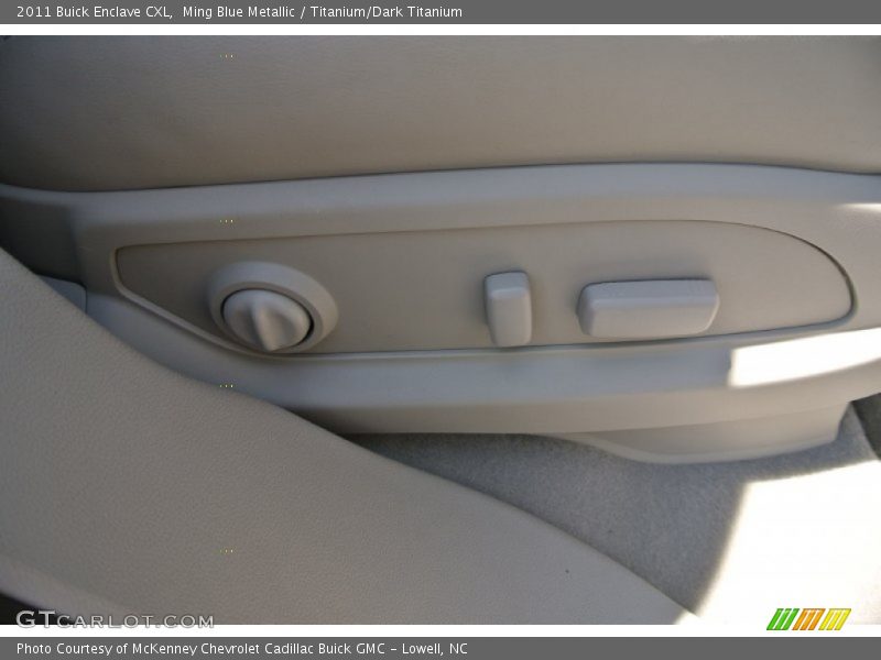 Ming Blue Metallic / Titanium/Dark Titanium 2011 Buick Enclave CXL