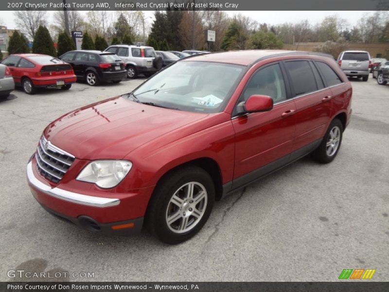 Inferno Red Crystal Pearl / Pastel Slate Gray 2007 Chrysler Pacifica Touring AWD