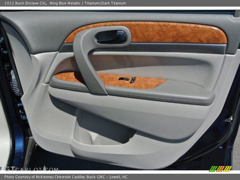 Ming Blue Metallic / Titanium/Dark Titanium 2011 Buick Enclave CXL