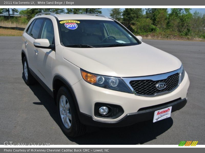 White Sand Beige / Beige 2011 Kia Sorento LX