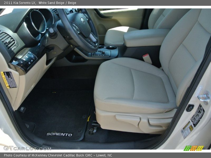 White Sand Beige / Beige 2011 Kia Sorento LX