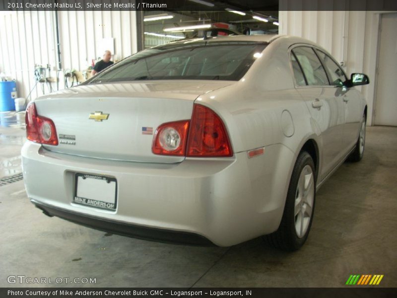 Silver Ice Metallic / Titanium 2011 Chevrolet Malibu LS