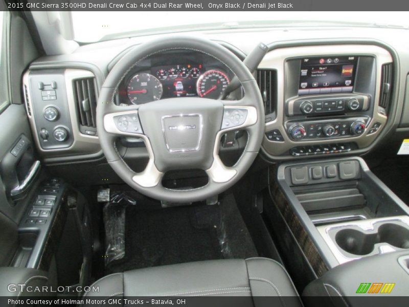 Dashboard of 2015 Sierra 3500HD Denali Crew Cab 4x4 Dual Rear Wheel