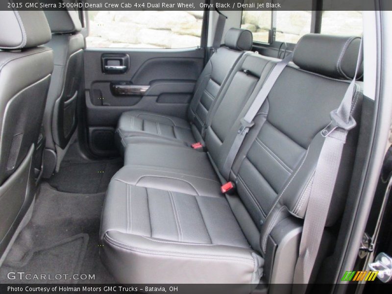 Rear Seat of 2015 Sierra 3500HD Denali Crew Cab 4x4 Dual Rear Wheel