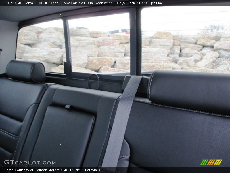 Rear Seat of 2015 Sierra 3500HD Denali Crew Cab 4x4 Dual Rear Wheel