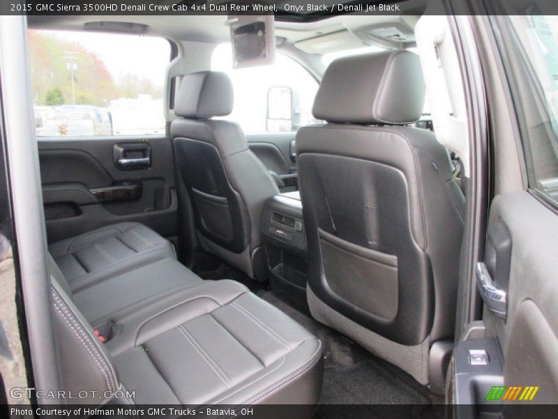Rear Seat of 2015 Sierra 3500HD Denali Crew Cab 4x4 Dual Rear Wheel