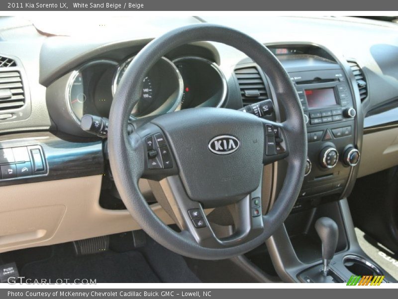 White Sand Beige / Beige 2011 Kia Sorento LX